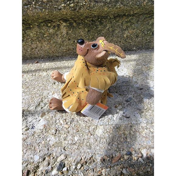 Vintage Russ Kathleen Kelly Critters Factory Shelf Sitters Bear Thanksgiving - Picture 4 of 9